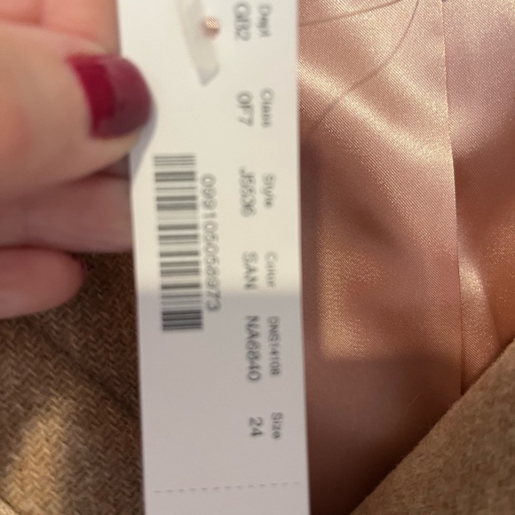 Women’s TAN wool coat NWT - size 24 - J.Crew - Picture 8 of 11